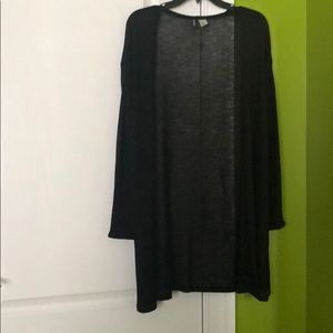 black cardigan